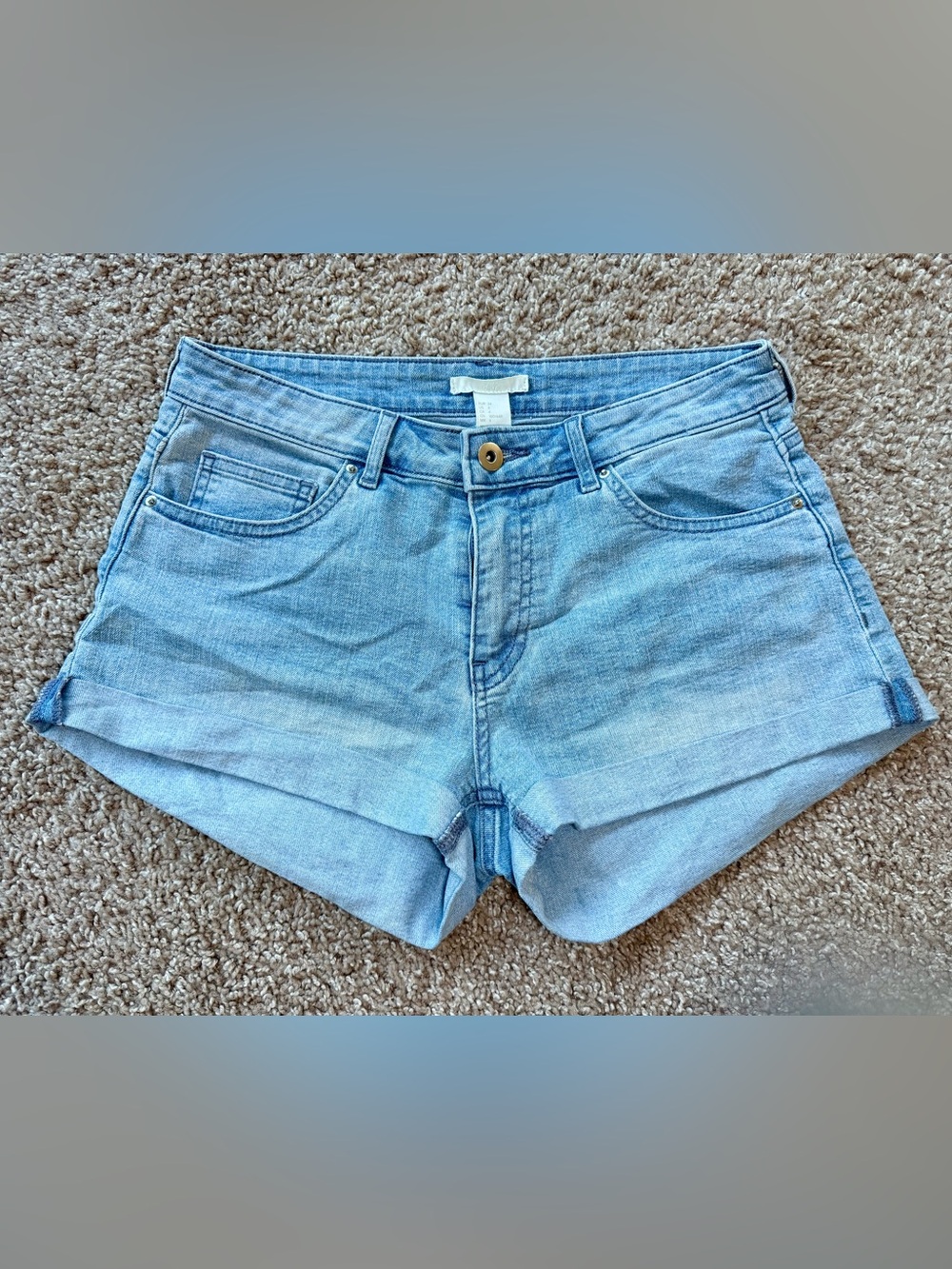 H&M Light Blue Denim Shorts